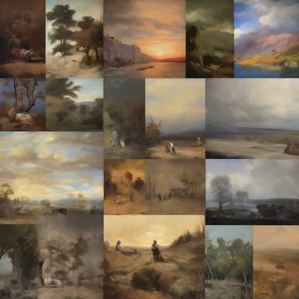 Αντιθέσεις τεχνικής εξέλιξης μέσω ζωγραφικών έργων ιστορικής τέχνης.